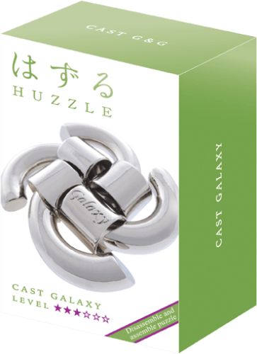 Huzzle Puzzle: Galaxy (Lv3) features intricate pieces inspired by the cosmos, offering a moderate challenge for ages 8+.