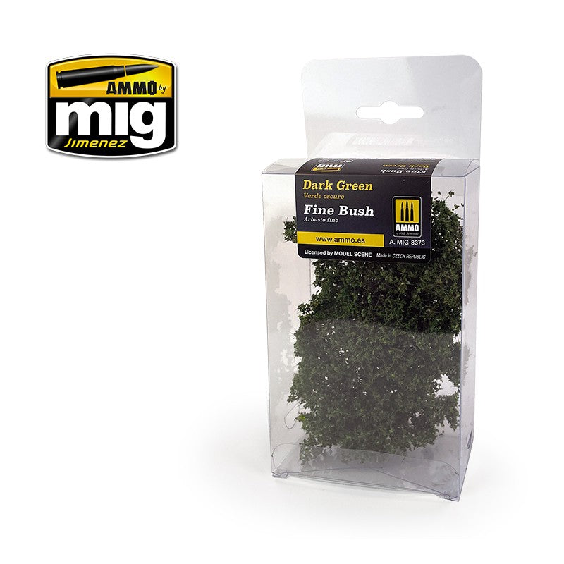 Ammo by MIG - Dioramas - Fine Bush - Dark Green