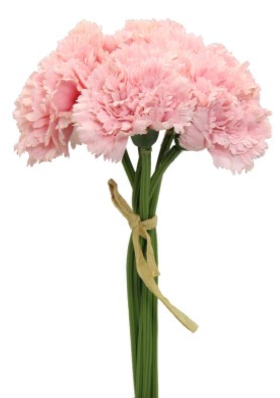 Artificial Carnation Bouquet - Pink (23cm)