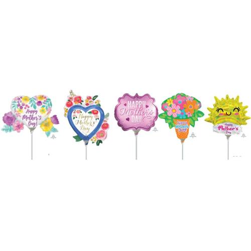 Mother's Day MiniShape Foil Balloon Mix 20 Pack - Anagram
