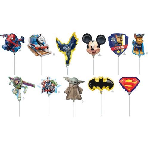 Licensed Boys MiniShape Foil Balloon Mix 20 Pack - Anagram
