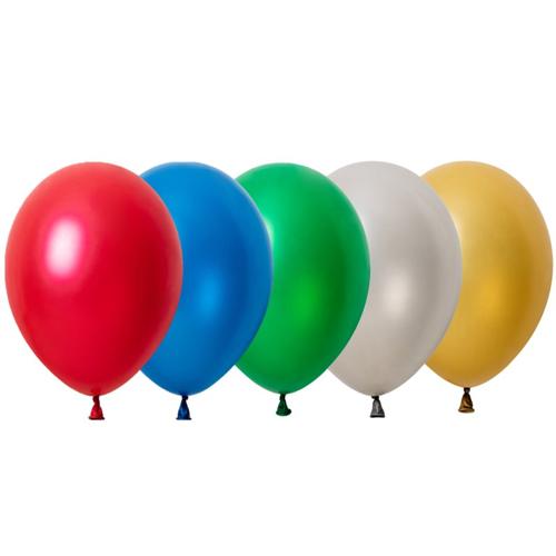 Metallic Assorted Latex Balloons 30cm 25 Pack - Anagram Australia