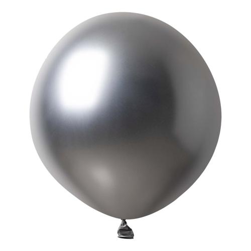 Satin Luxe Silver Latex Balloons 60cm 3 Pack - Anagram Australia
