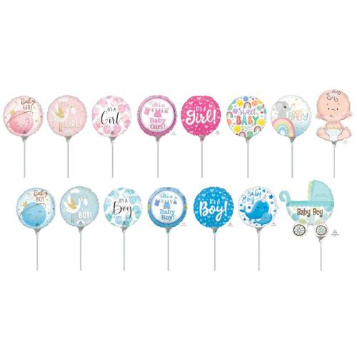 Baby Shower Foil Balloon Mix 22cm 25 Pack - Anagram