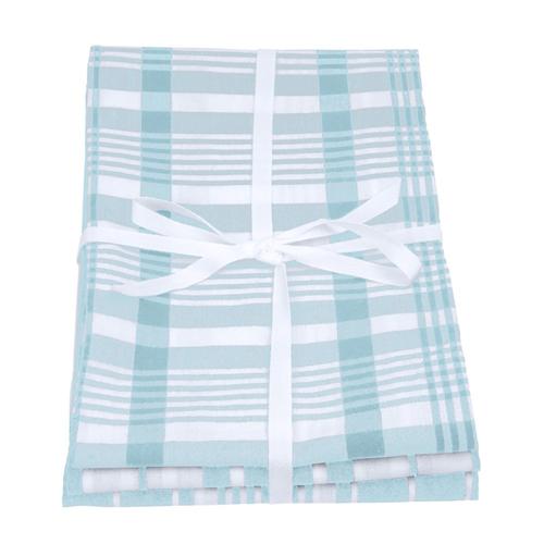 Love Colour Set of 3 Extra-Large Tea Towels - Duck Egg - Dexam
