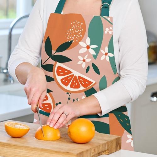 Exotic Fruit Recycled Cotton Adult Apron - Blush - Dexam