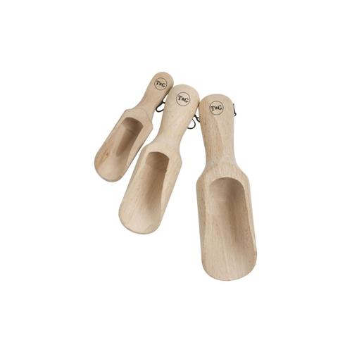 FSC Beech Scoops - Set of 3 Sizes - Pack of 6