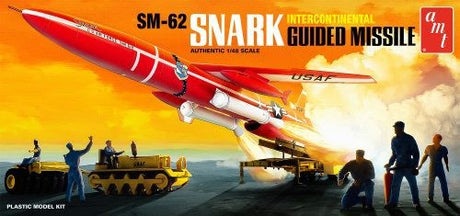 Detailed 1/48 Snark Missile model kit with launch platform, figures, and remastered decals, perfect for aviation enthusiasts.