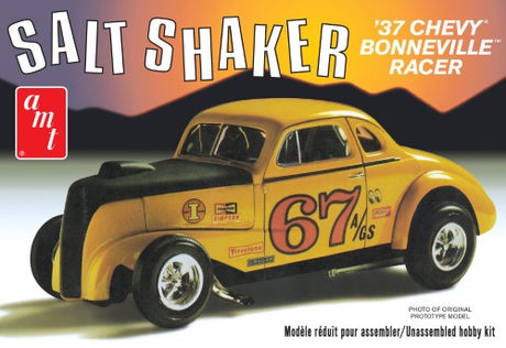 Detailed 1/25 scale model kit of a 1937 Chevy Coupe Salt Shaker, ideal for classic car enthusiasts and builders.