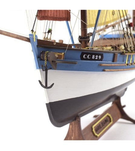 1:50 scale model of the French tuna fishing boat Marie Jeanne, crafted from high-quality wood with intricate details.