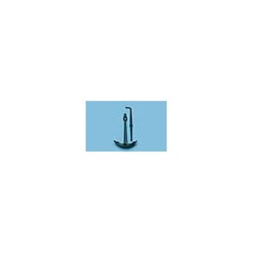 Pack of 2 durable plastic stock anchors for secure model boat anchoring, lightweight and weather-resistant.