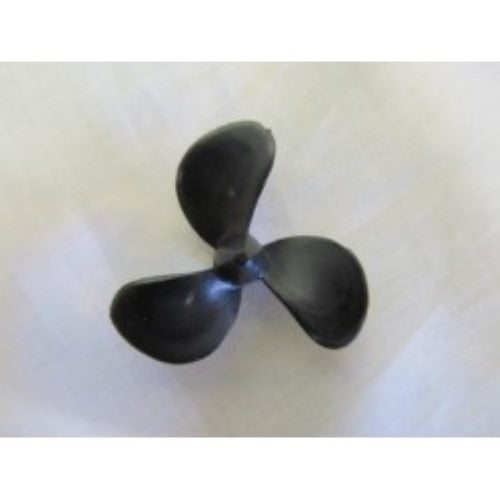 Durable 40mm plastic propeller for model boats, designed for M3 shafts, ensuring optimal propulsion and efficiency.