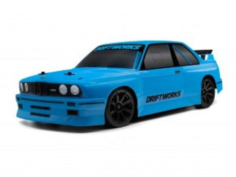 1/10 RS4 S3 BMW E30 Drift car with 4WD, 2.4GHz system, and iconic design, perfect for drifting enthusiasts.