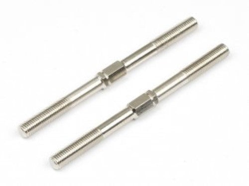 M3.5x53mm radio control turnbuckles in a pack of 2, designed for precision adjustments and enhanced vehicle performance.