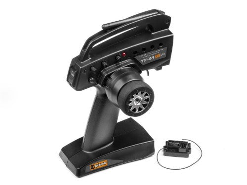 HPI TF-41 & RF-41 2.4GHz Radio Control System for precision R/C car racing and drone piloting.