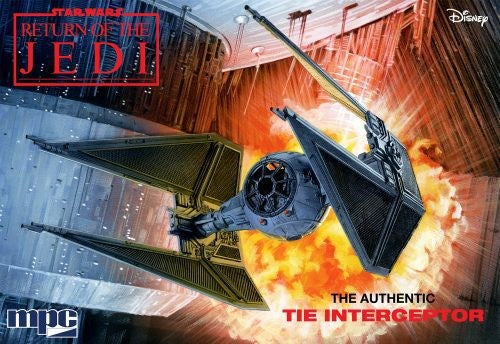 1:48 scale model of the Star Wars ROTJ TIE Interceptor, featuring 32 precision-molded parts for an authentic build experience.