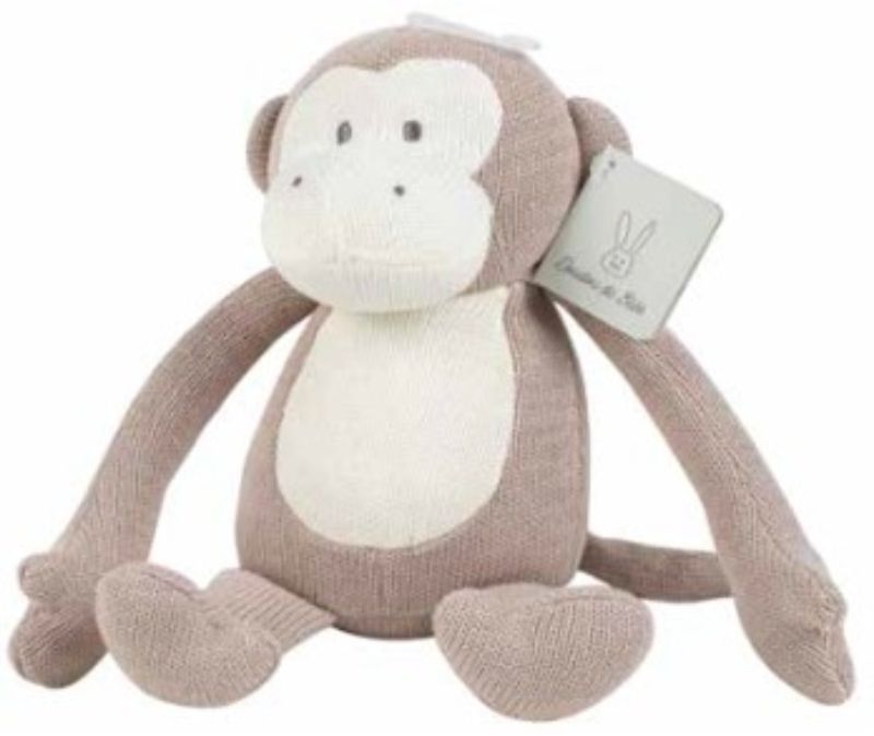 Plush - TAUPE KNIT MONKEY (20CM)