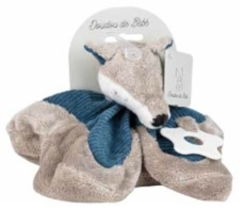 COMFORTER - GREY & BLUE FOX DOUDOU (20CM)