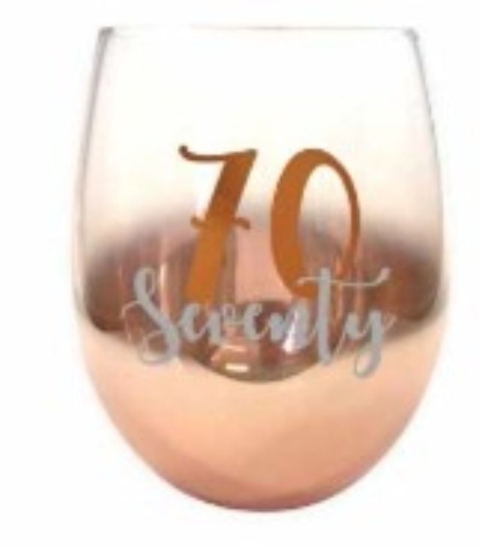 STEMLESS WINE GLASS - 70TH OMBRE