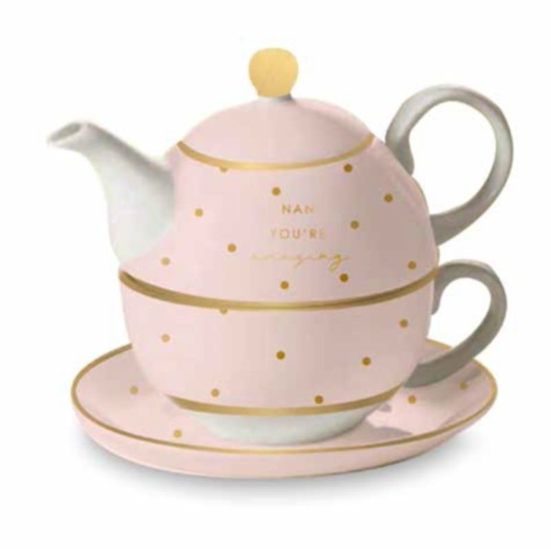 TEA FOR ONE- NAN PINK & GOLD YOU'RE AMAZING