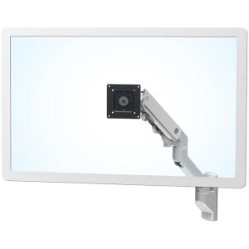 Ergotron White Monitor & TV Mounting Arm - Adjustable for 42-Inch Displays (19kg)