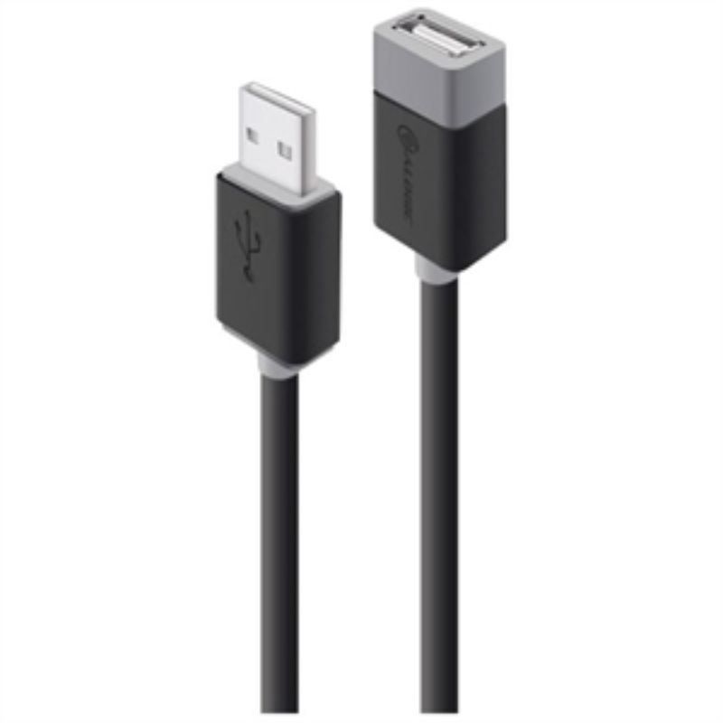 Alogic 2m USB 2.0 Type A Male to Female Extension Cable - High-Speed Data Transfer Cable