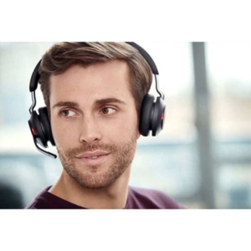 Jabra Evolve2 65 Wireless Headset - Stereo USB-C, Bluetooth, Over-the-Head Comfort