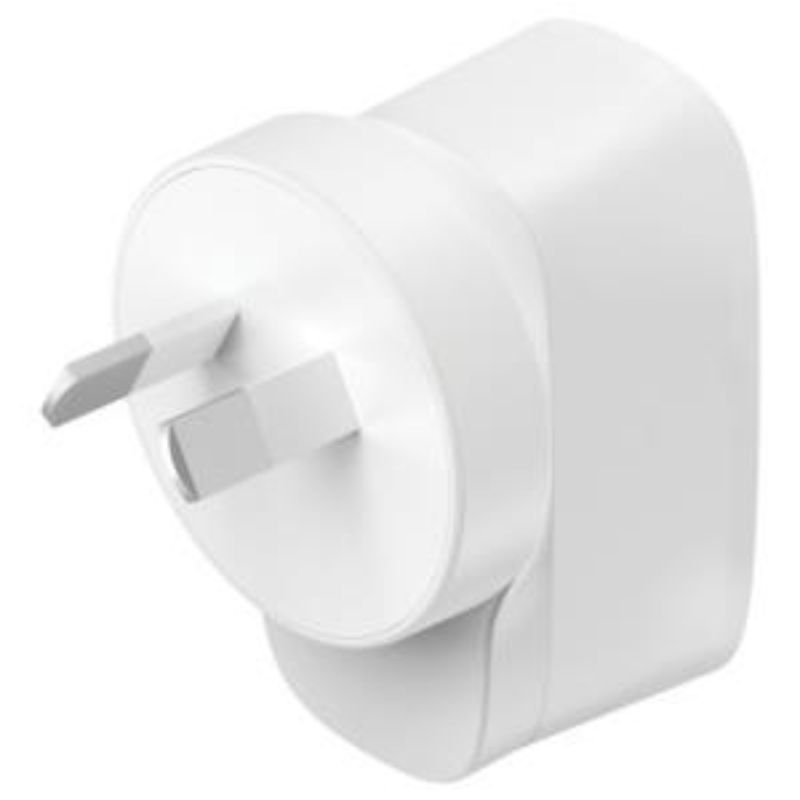 Belkin BOOST CHARGE 12W USB-A Wall Charger, compact design for fast and efficient charging of smartphones and tablets.