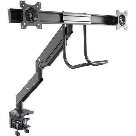 StarTech Dual Monitor Arm with USB & Audio, supporting dual 17-32 inch displays for ergonomic workspace optimization.