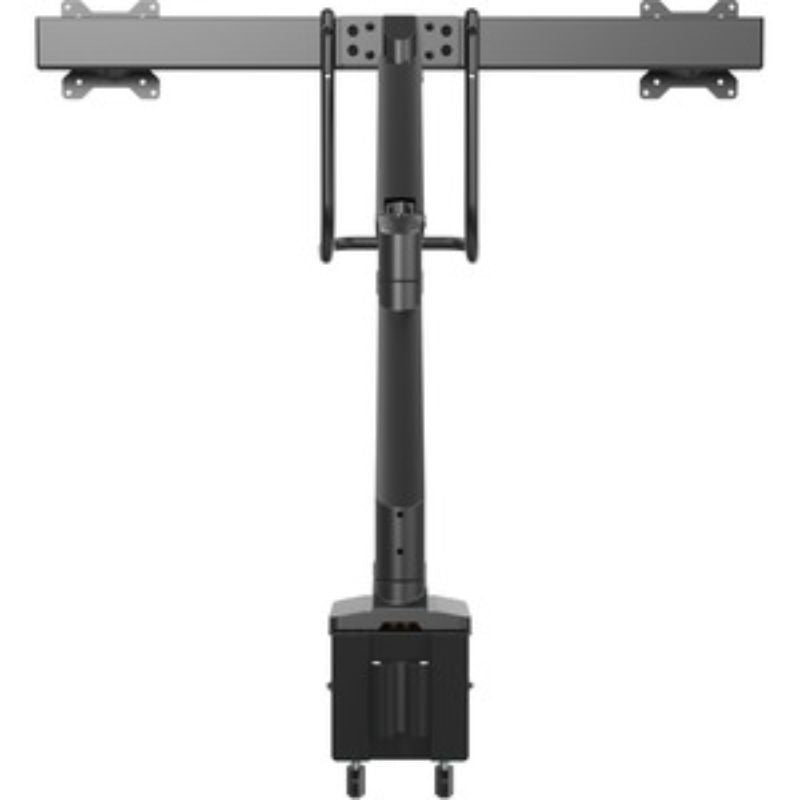 StarTech Dual Monitor Arm with USB & audio, supports dual 17-32 inch screens for efficient ergonomic workspace setup.
