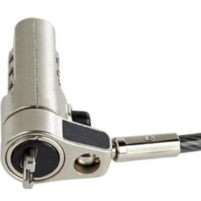 Startech 6ft laptop cable lock with 4-digit combination, designed for anti-theft protection for devices with Nano slot.