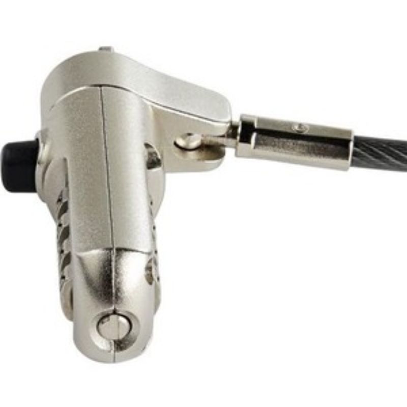 Startech 6ft laptop cable lock with 4-digit combination for secure anti-theft protection, ideal for travel and office use.