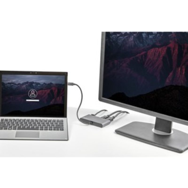 Startech Thunderbolt 3 Mini Dock, portable dual 4K 60Hz adapter with USB-A and Gigabit Ethernet for optimal productivity.