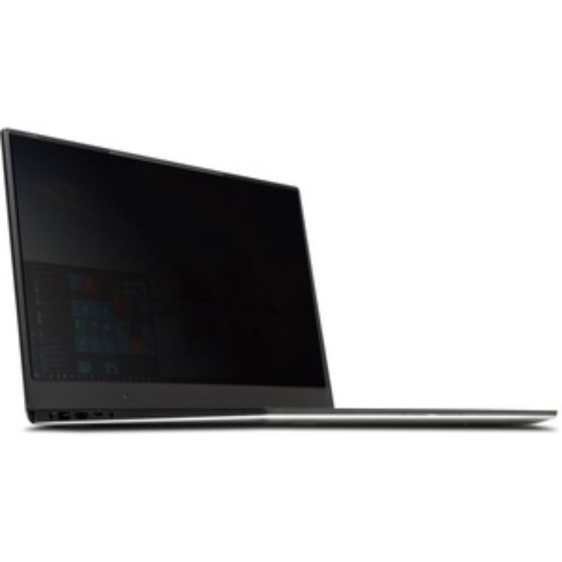 Kensington MagPro 14-inch privacy screen filter with magnetic strip, anti-glare, scratch-resistant, and reversible viewing options.