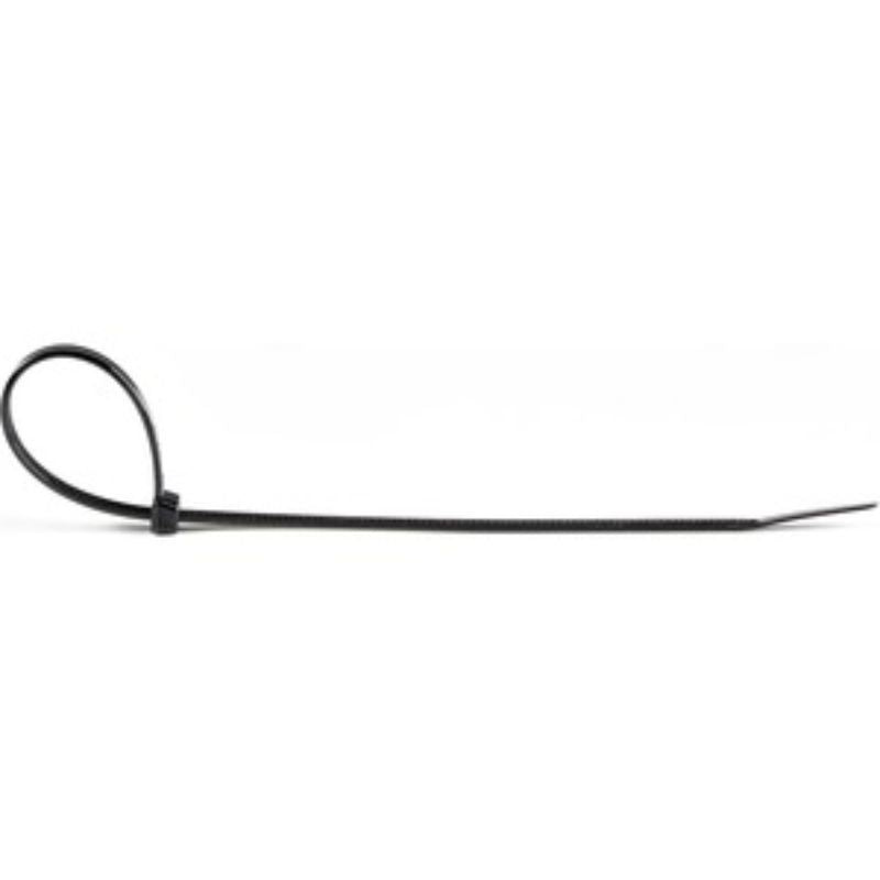 Extra Large 10" Black Nylon Cable Ties - 100 Pack, Durable Zip Ties for Cable Management