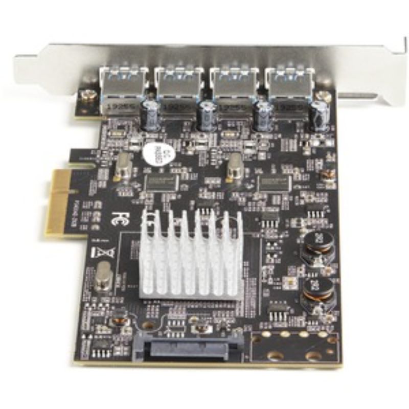 StarTech.com USB 3.1 PCIe card with 4 USB 3.2 Gen 2 ports for 10Gbps data transfer and UASP support.