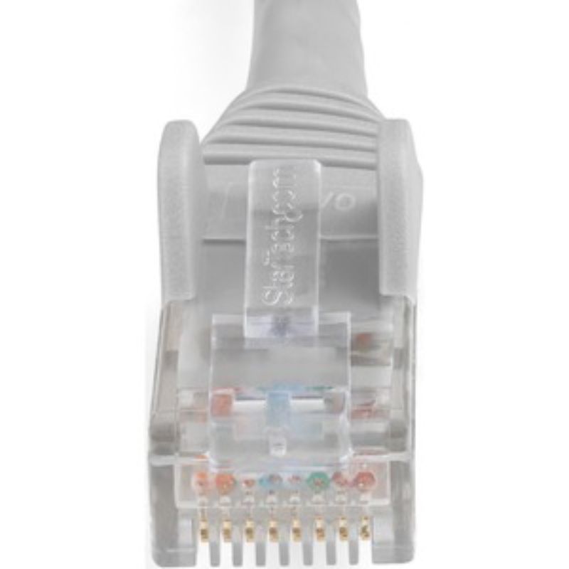 StarTech.com 2m Cat.6 UTP Network Cable in grey, supports 10 Gbit/s for reliable high-speed connectivity.