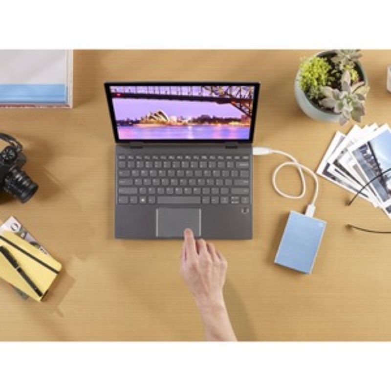 Seagate One Touch 1TB Portable External Hard Drive - Light Blue - USB 3.0 - Desktop/MAC