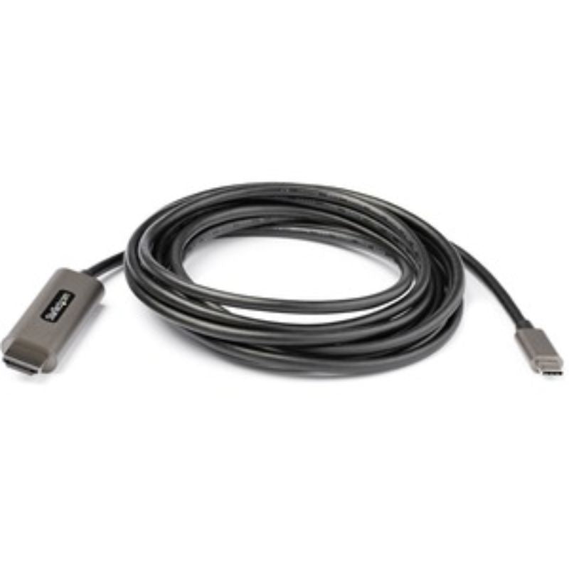 StarTech.com 9.8ft USB-C to HDMI cable adapter supporting 4K 60Hz and HDR10 for vibrant audio and video connections.