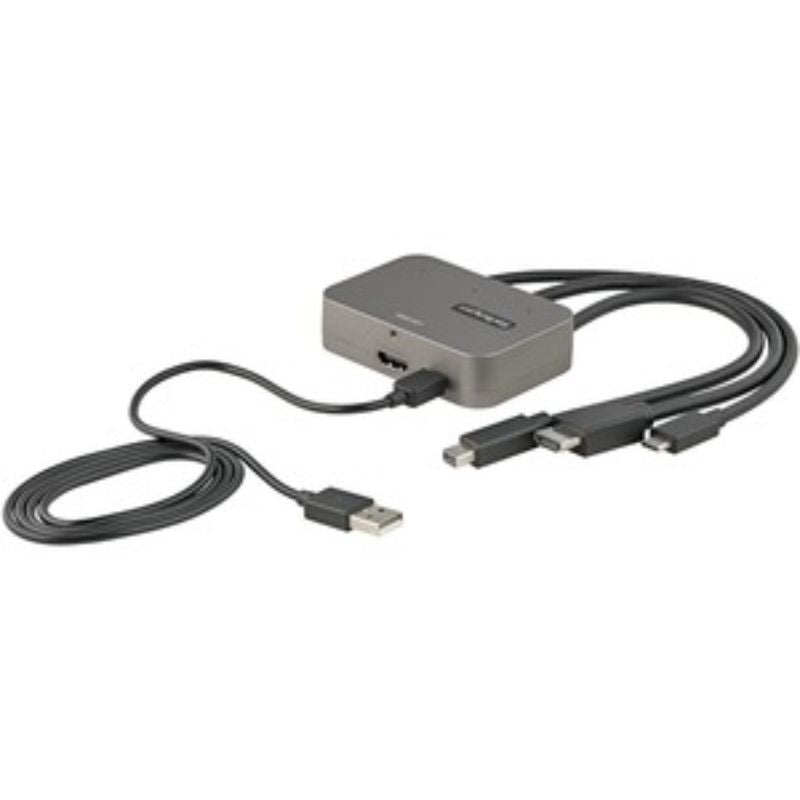 StarTech.com 4K Mini DisplayPort/HDMI/USB-C Adapter - Type C Male to HDMI & Mini DisplayPort