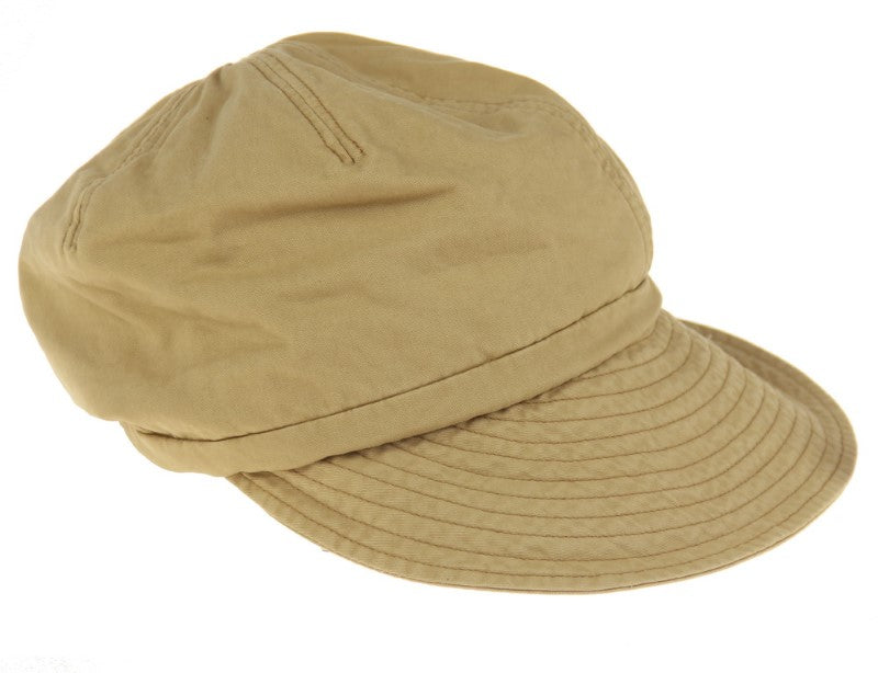 Hat - Visor Cap Style Hat Cotton - CAMEL