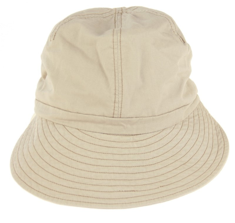 Hat - Visor Cap Style Hat Cotton - NATURAL