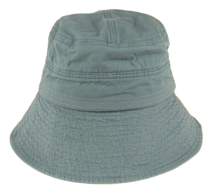 Hat - Cloche Bucket Hat Cotton - BLUE