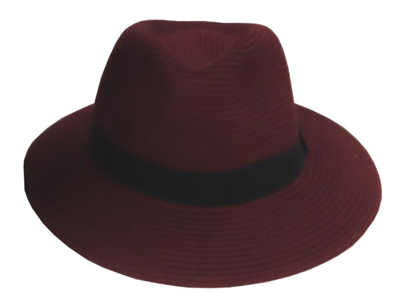 Hat - Unisex Fedora - CABERNET 58CM