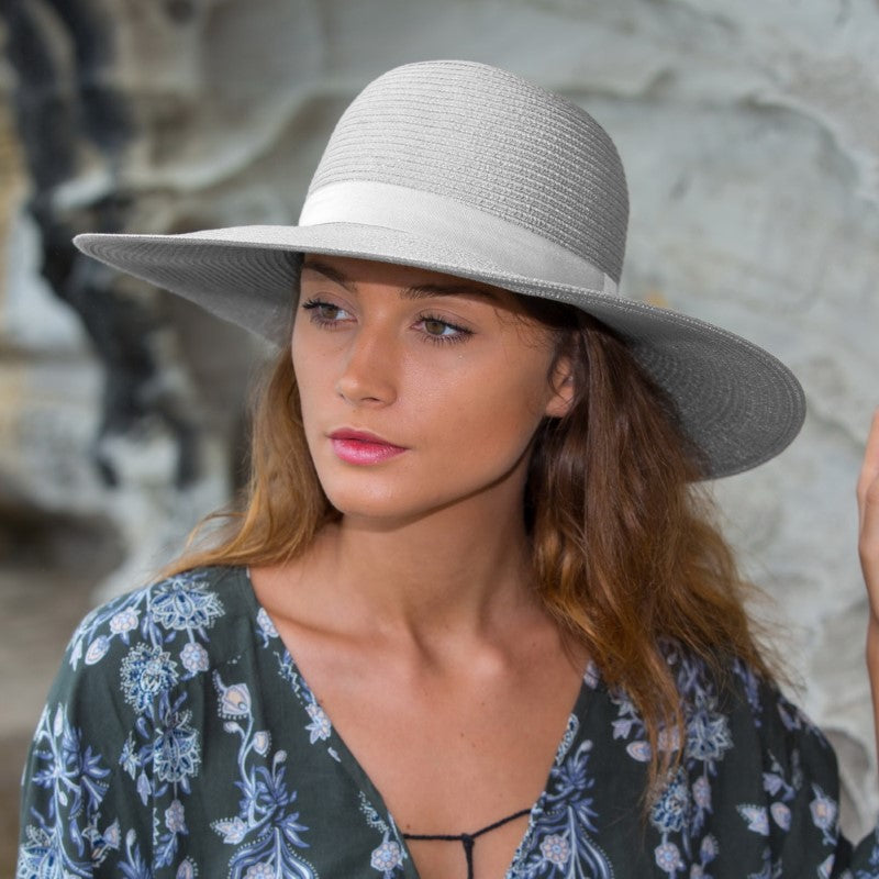 Hat - Rosario Capeline Wide Brim - HAT BD815 WHITE