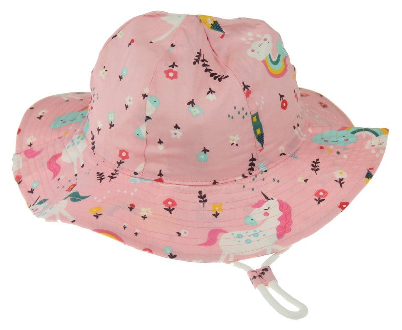 Hat - Pink Unicorn Wide Brim 50cm - 50cm - Set of 2