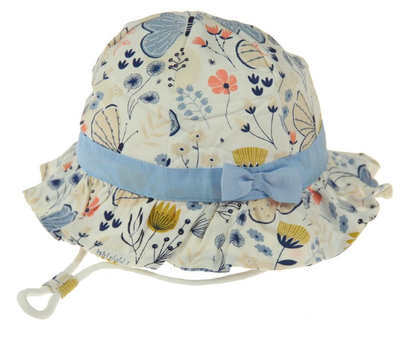Hat - Blue Butterfly Kid Bucket 54cm - 54cm - Set of 2