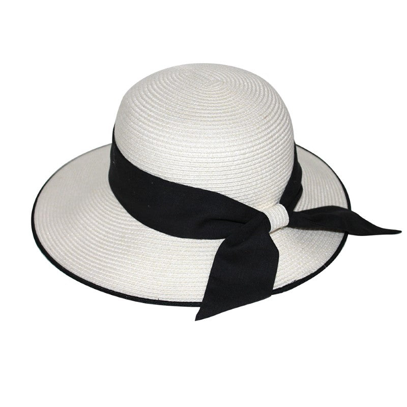 Hat - Claudia Cloche - IVORY BLACK