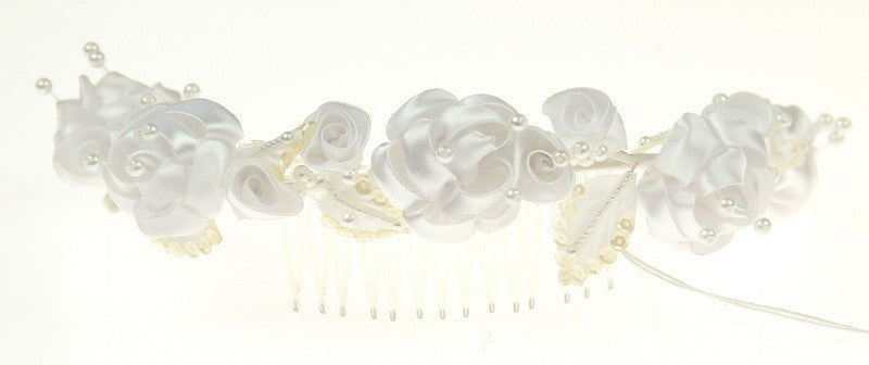 Bridal Headpiece - White Comb