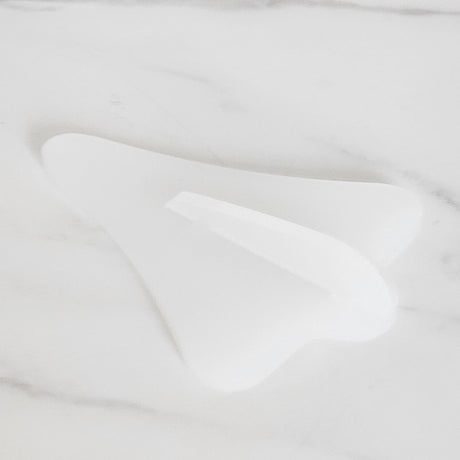 Elegant white satin acrylic wall art featuring a jet plane, perfect for modern decor and versatile for any room.